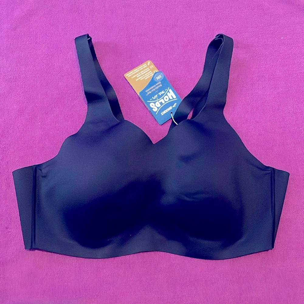 NEW 💙 Brooks RUN Bra, Dare Underwire. Size 38C Navy. Convertible straps.